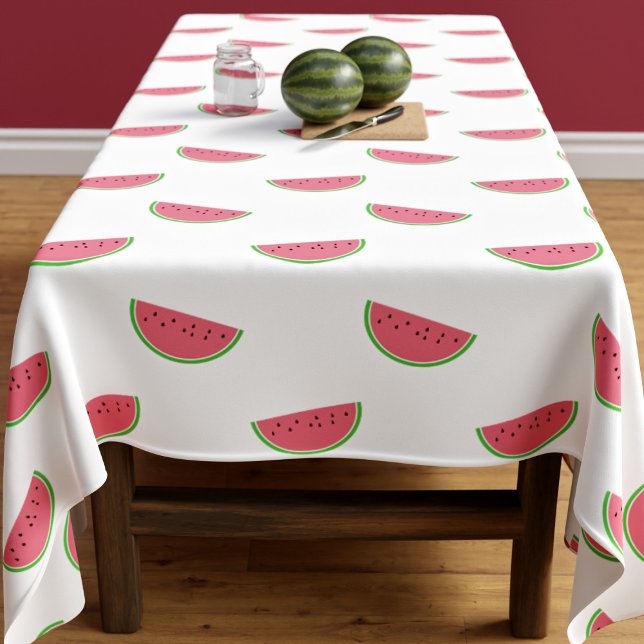Nappe Filières de pastèque Motif Rose et blanc Été (🍉 Gather your friends and family, and have some fun in the sun! 🍉)