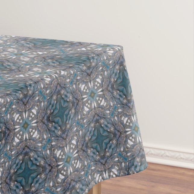 Nappe Filigue de diamants bleus Turquoises (In Situ)