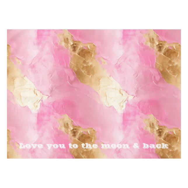 Nappe Fille Rose Chic Glam Or (Devant (Horizontal))