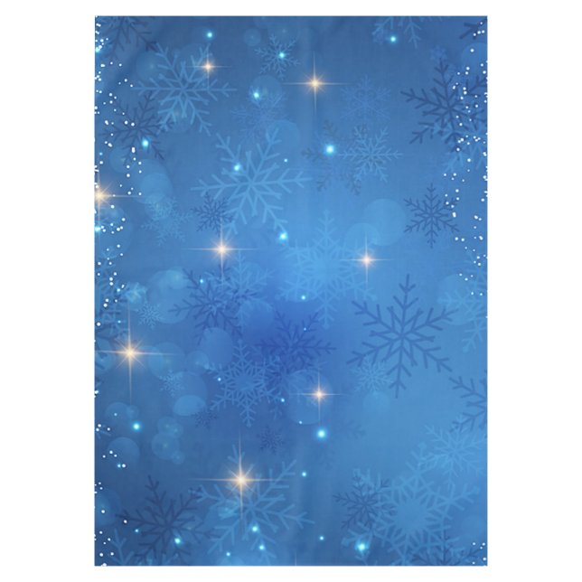 Nappe "Flacons de neige bleus" (Devant)