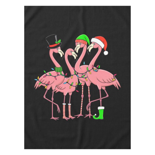 Nappe Flamingo Joyeux Noël Drôle Cadeau pour l'amant de  (Devant)