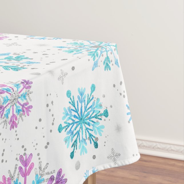 Nappe Flèche de neige violette et bleue (In Situ)