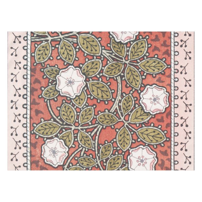 Nappe Fleur d'illustration Rose sauvage Vintage (Devant (Horizontal))