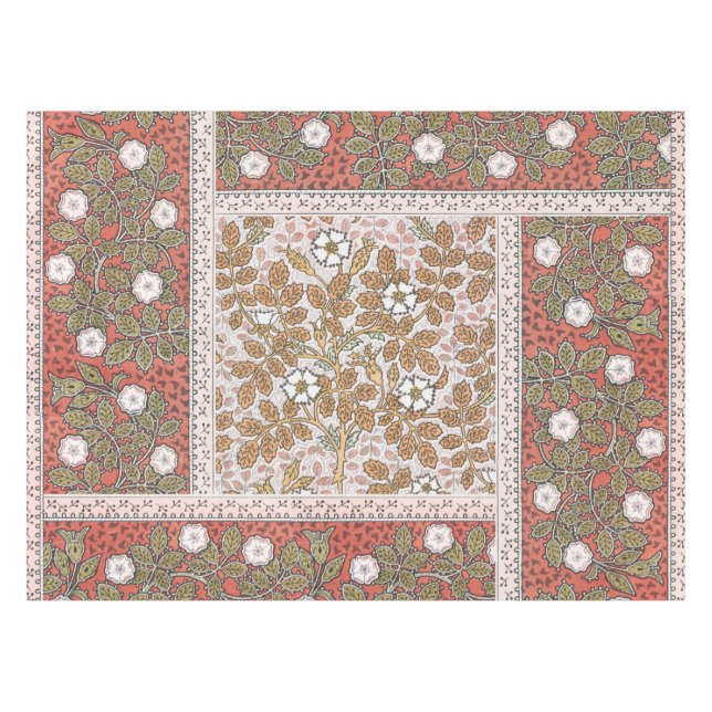 Nappe Fleur d'illustration Rose sauvage Vintage (Devant (Horizontal))