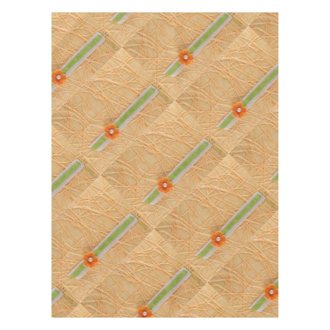 Nappe Fleur orange et base (Devant)