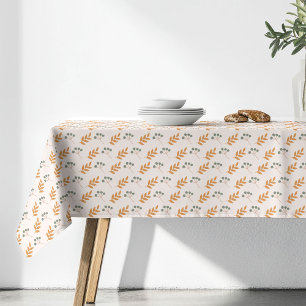 Nappe Fleur Pastel Accent Bohème Marron 70s