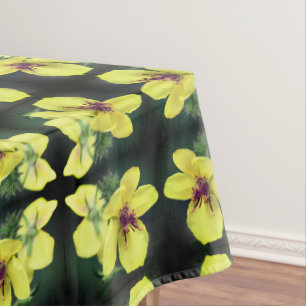 Nappe Fleur sauvage jaune délicat Art Abstrait