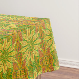 Nappe Fleur Soleil tournesol Bohème Arabesque Motif