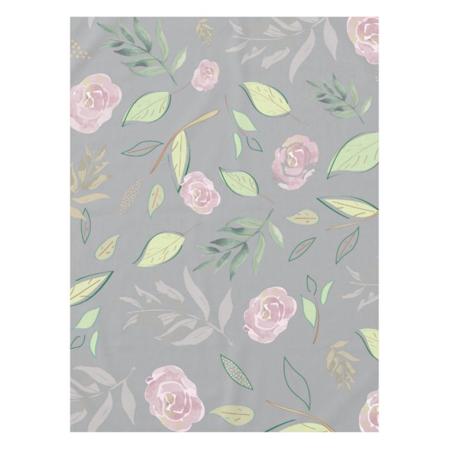 Nappe Fleurs aquarelles festives 2 (Devant)