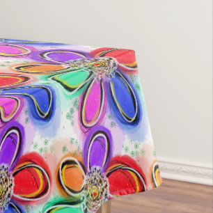 Nappe Fleurs d'aquarelle d'été Artsy