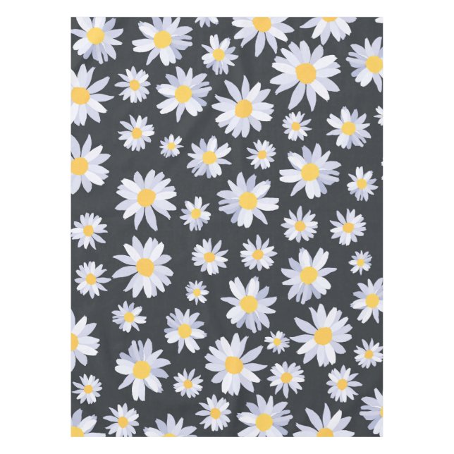 Nappe Fleurs de marguerite blanche classique Botanique (Devant)