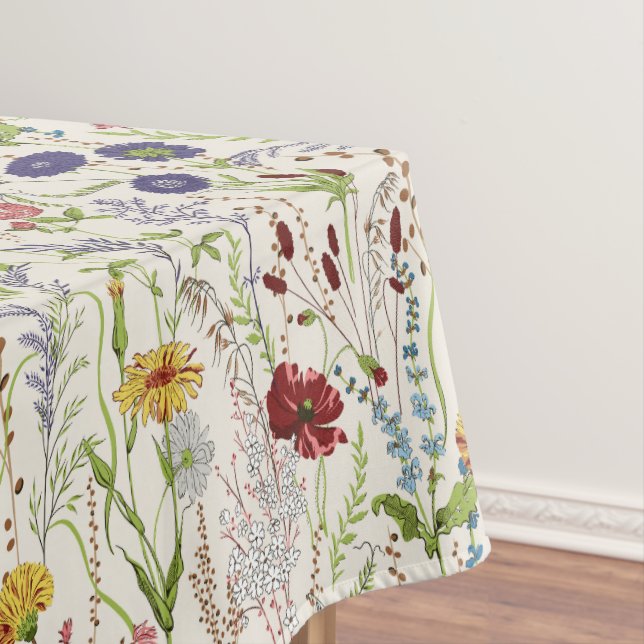 Nappe Fleurs de Prairie Revival Héritage par Inconnu (In Situ)