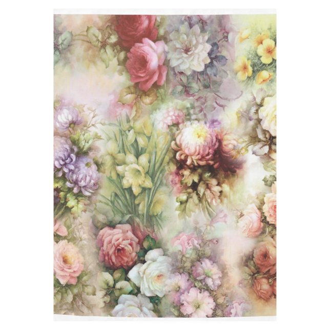 Nappe Fleurs de style vintage (Devant)