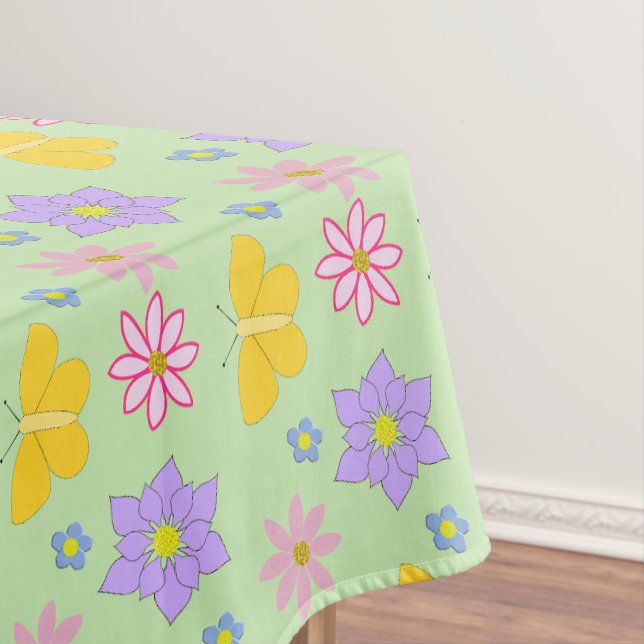 Nappe Fleurs et papillons de la Fête des mères (In Situ)