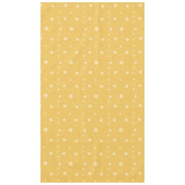 Nappe Fleurs jaunes blanches de marguerite (Devant)