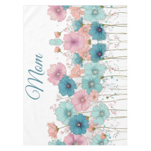 Nappe Fleurs printanières vintage pour maman