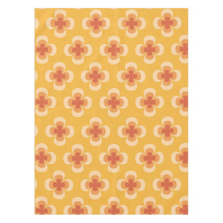 Nappe Fleurs Rétro Géo 70 Groovy sur Ambre