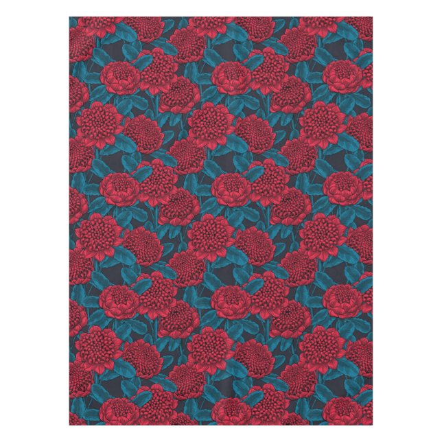 Nappe Fleurs rouges de waratah (Devant)