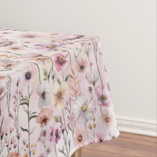 Nappe Fleurs Sauvages Pastel – Rose Poussiéreux Wa
