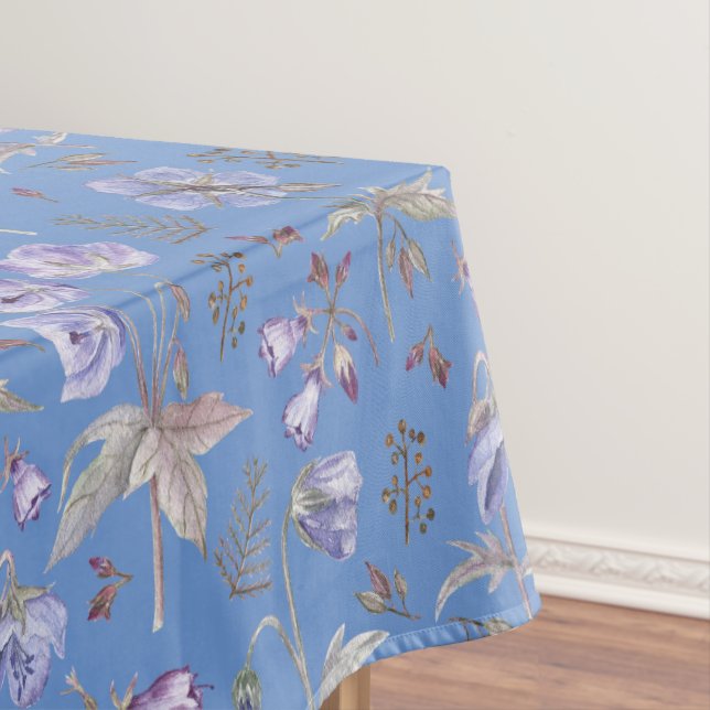 Nappe Fleurs violettes modernes Motif Floral Décor (In Situ)