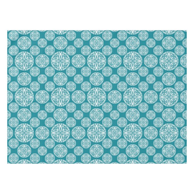 Nappe Flocon de neige floral d'hiver (Devant (Horizontal))
