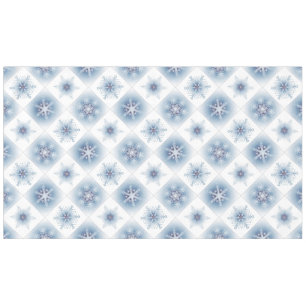Nappe Flocons de neige bleus scintillants