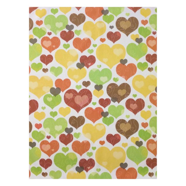 Nappe Floral Love Hearts Motif rose (Devant)