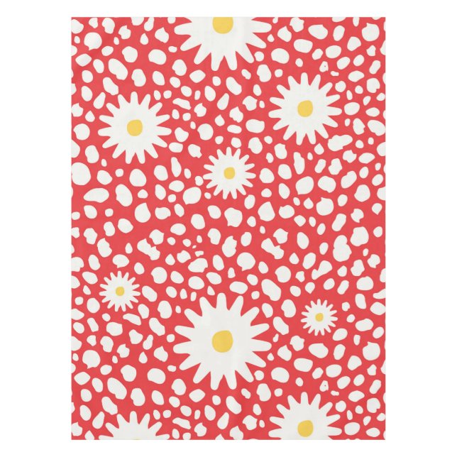 Nappe Floral Motif rouge (Devant)