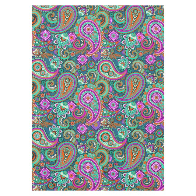 Nappe Floral Paisley sans couture motif II + vos idées (Devant)