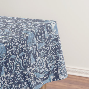 Nappe Floral Woodland Bleu & Forêt blanche Motif animal