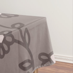 Nappe florale à fleurs dessinées à la main moderne
