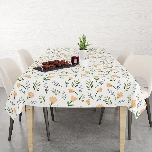 Nappe florale jaune scandinave (Créateur téléchargé)