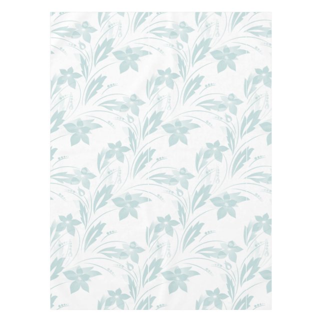 Nappe Flore subtile en blues (Devant)