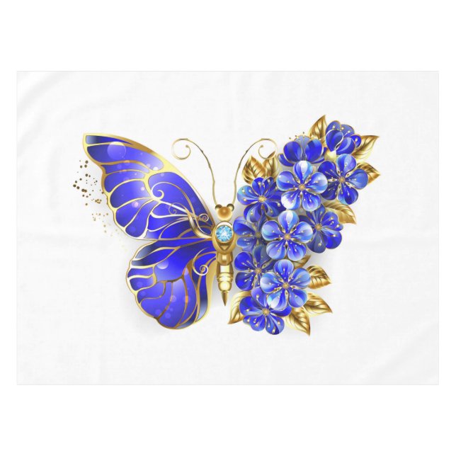 Nappe Flower Sapphire Butterfly (Devant (Horizontal))