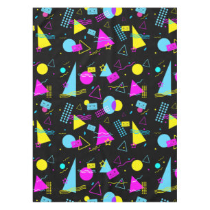 NAPPE FORMES COLORÉES DE BANDE RETRO