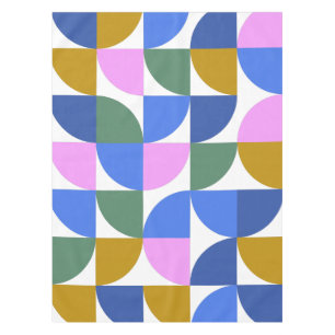 Nappe Formes géométriques modernes et colorées Bleu pour