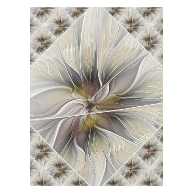 Nappe Fractale florale, Fleur Imaginaire aux couleurs de (Devant)