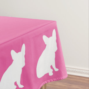 Nappe Français Baby shower Buldog Français Rose