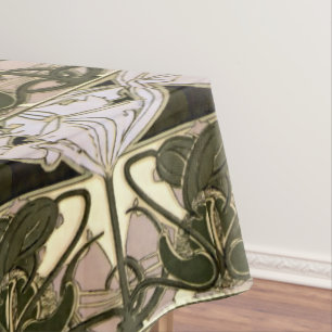 Nappe Frise florale Art nouveau par Alphonse Mucha