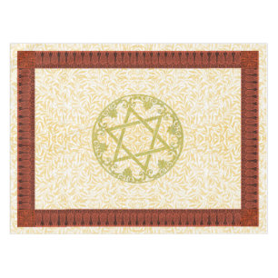 Nappe Frontière de fleur d'étoile de David