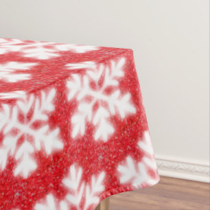 Nappe Frosty red North Pole snowflakes   sparklinw