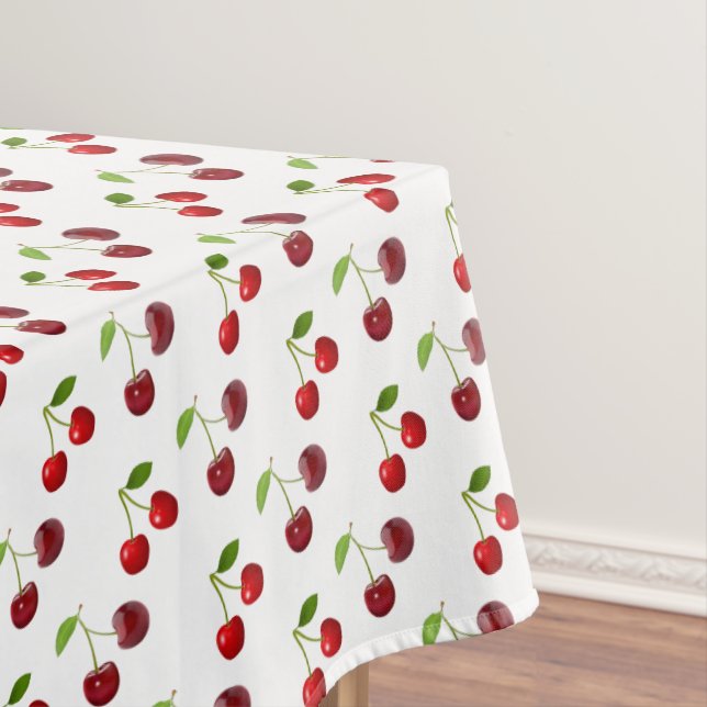 Nappe Fruits cerise sur blanc (In Situ)