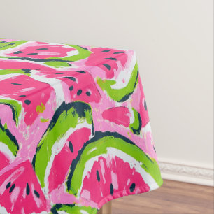 Nappe Fruits de pastèque rose Motif Preppy
