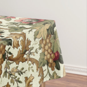 Nappe Fruits vintages et Motif de raisins