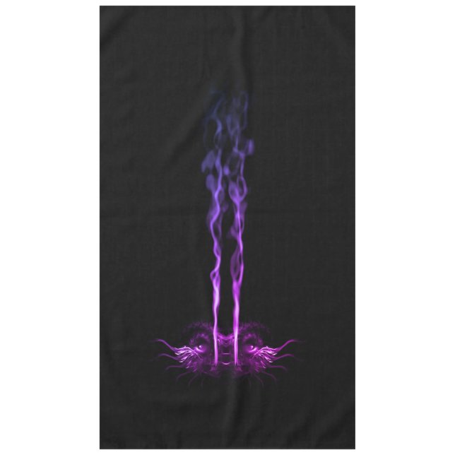 Nappe Fumée de dragon noir et violet (Devant)