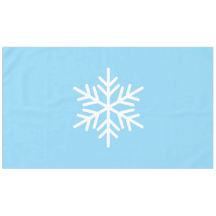 Nappe Fun Sophistiqué Fléau De Neige Nordique Sur Bleu F