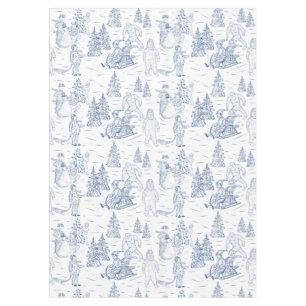 Nappe Funky Yeti Monsters Antique Motif de Toile d'hiver