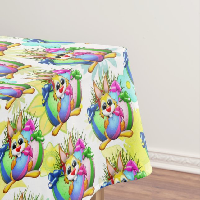 Nappe Funny Bunny biting an Easter Egg (In Situ)