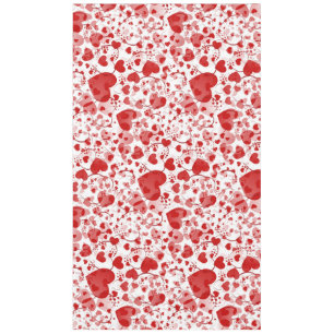 Nappe Funny Heart Motif VII - rouge blanc + votre idée