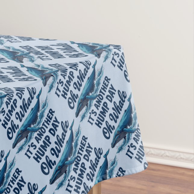 Nappe Funny Whale Pun "Oh Whale" Hump Day Design (In Situ)